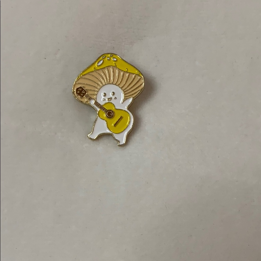 2/$16 Musical Mushie Man Enamel Pin